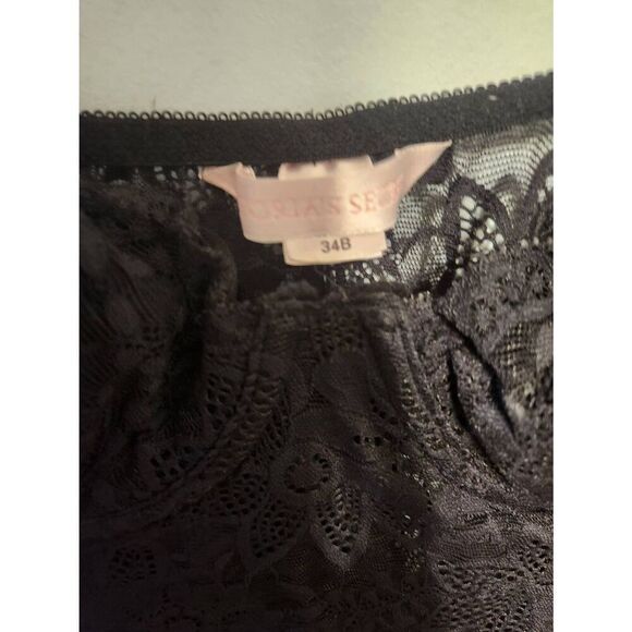 Victoria's Secret Size 34B Lace Black BabyDoll Chemise Slip Nightie - Picture 3 of 3